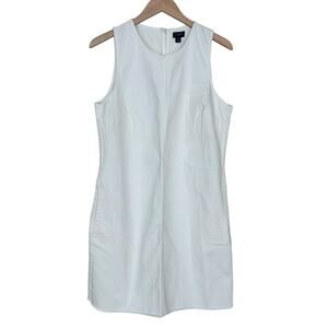 J. Crew White Sleeveless Dress